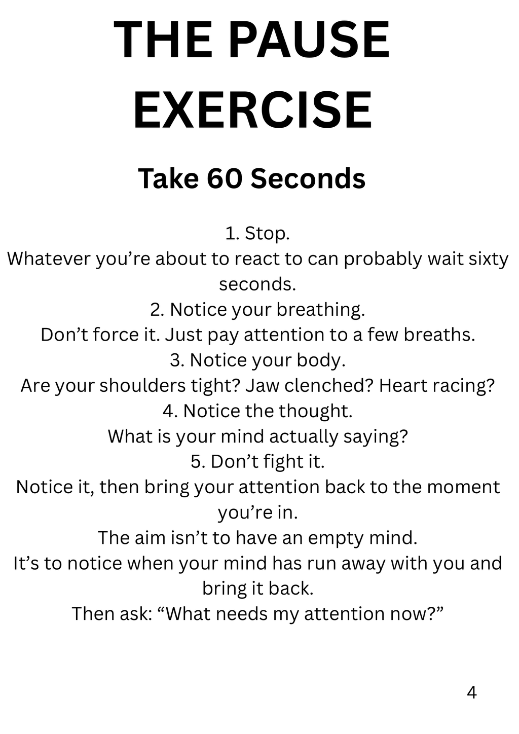 PAUSE. SPEAK. SOLVE.