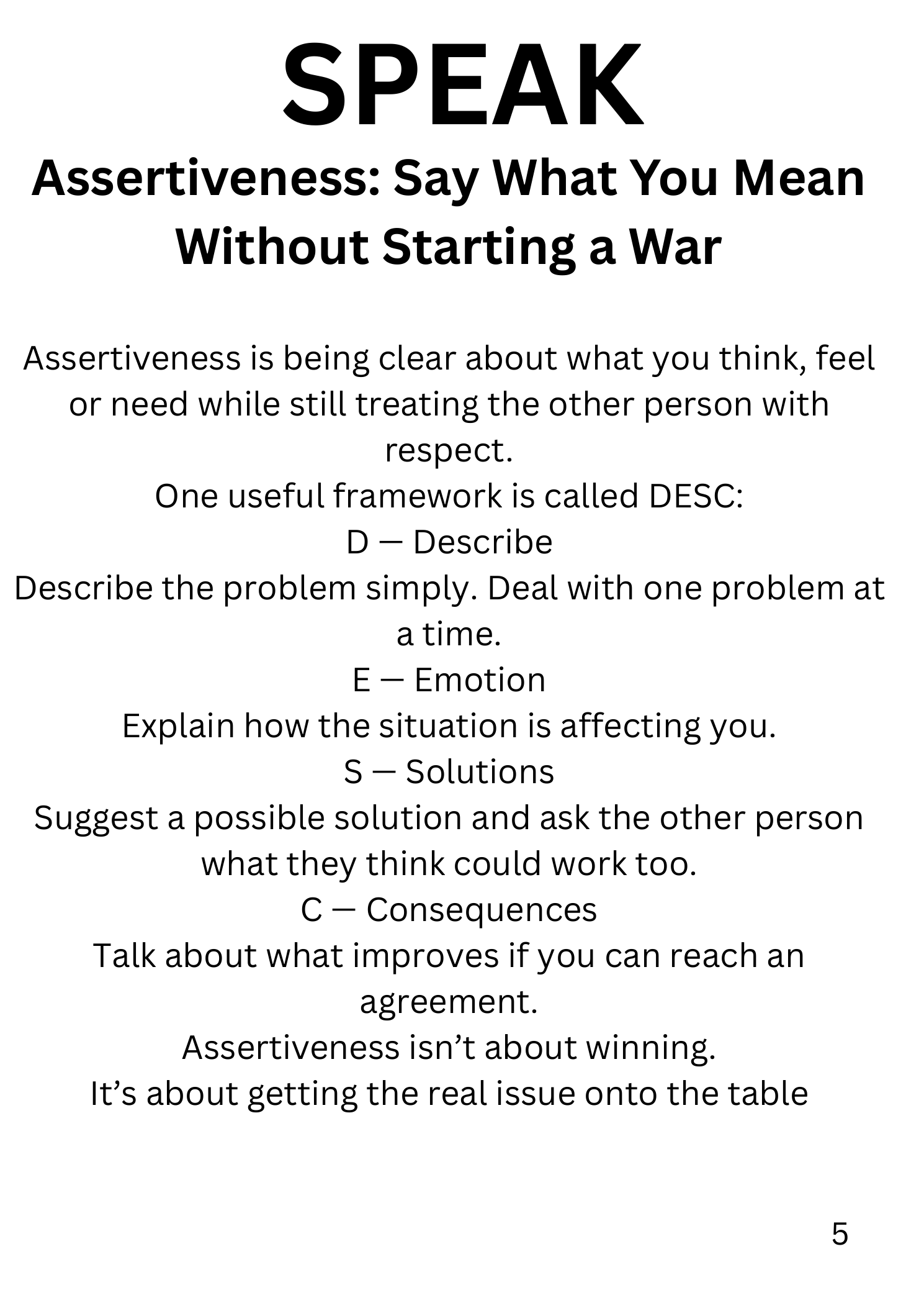 PAUSE. SPEAK. SOLVE.