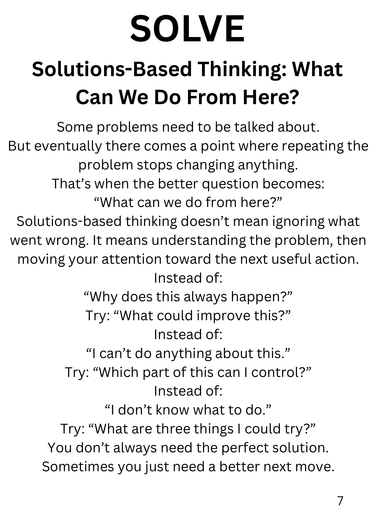 PAUSE. SPEAK. SOLVE.