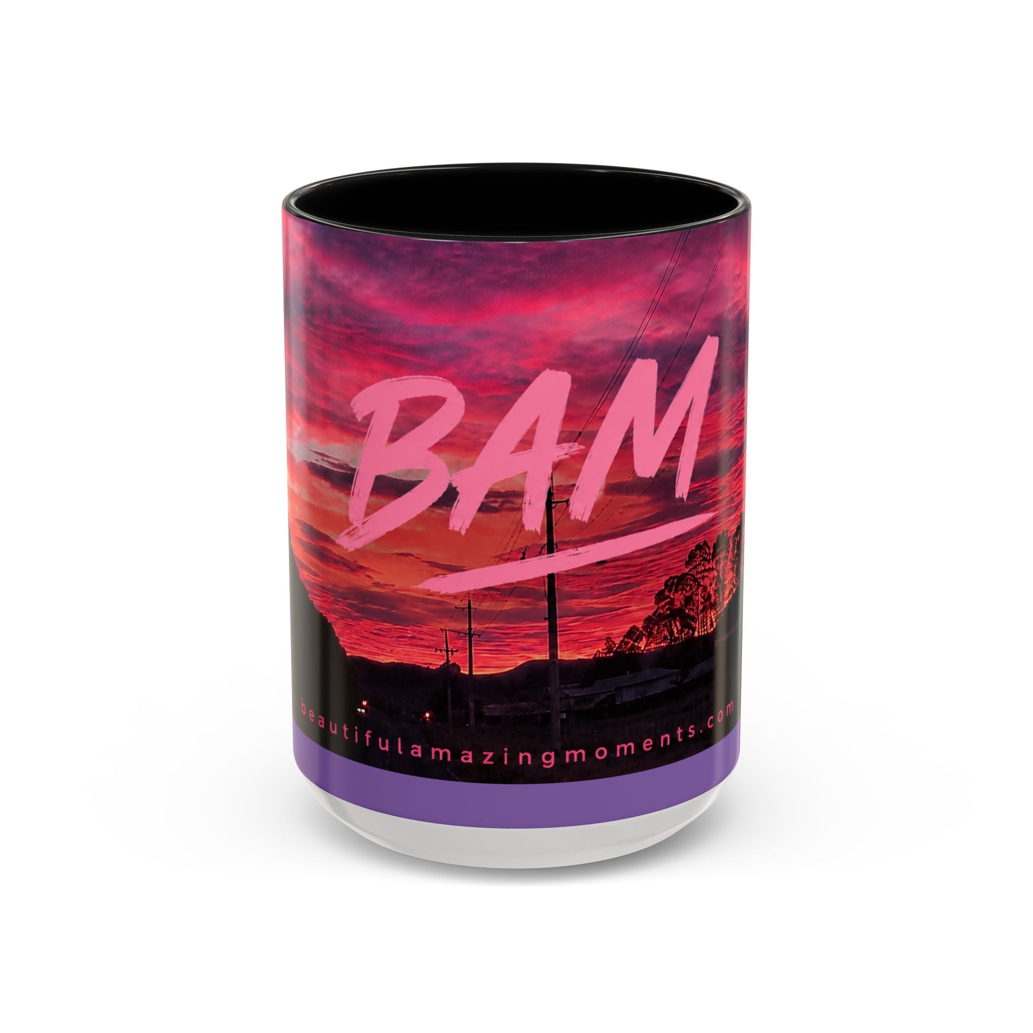Bam Sunset Road Mug  .Moments That Matter.