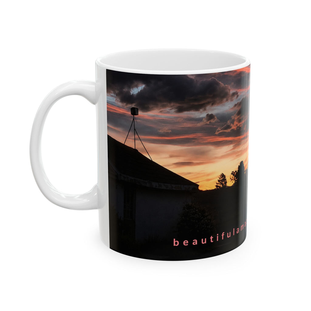 BAM Sunset Skies – Ceramic Mug Ceramic Mug, (11oz, 15oz)