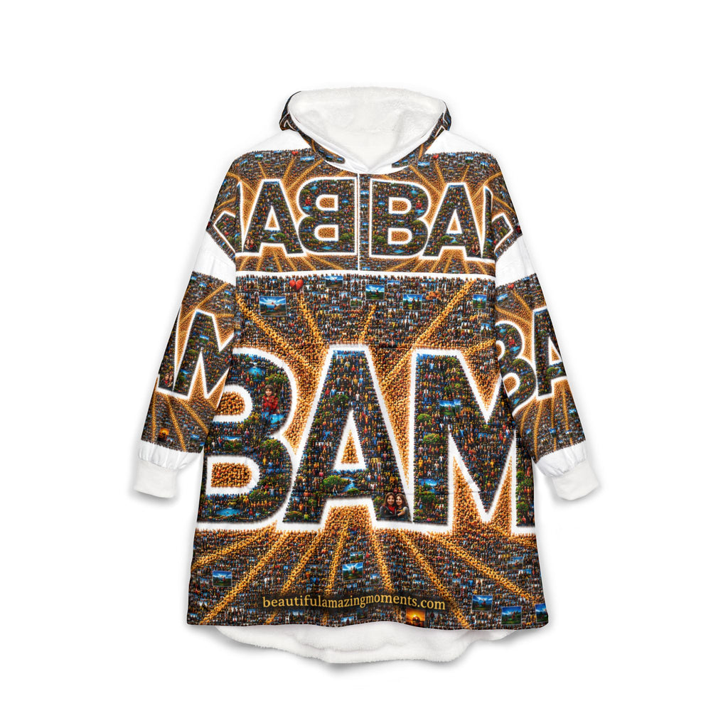 BAM – Wrapped in the Moment | Unisex Hooded BlanketUnisex Hooded Blanket
