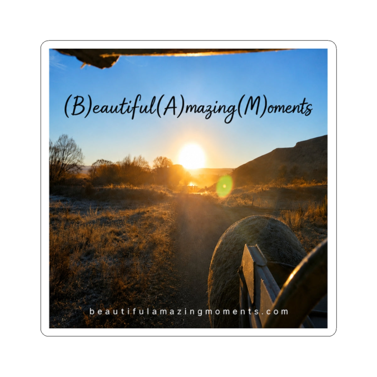 BAM Sunrise Reflection – Kiss-Cut StickerKiss-Cut Stickers