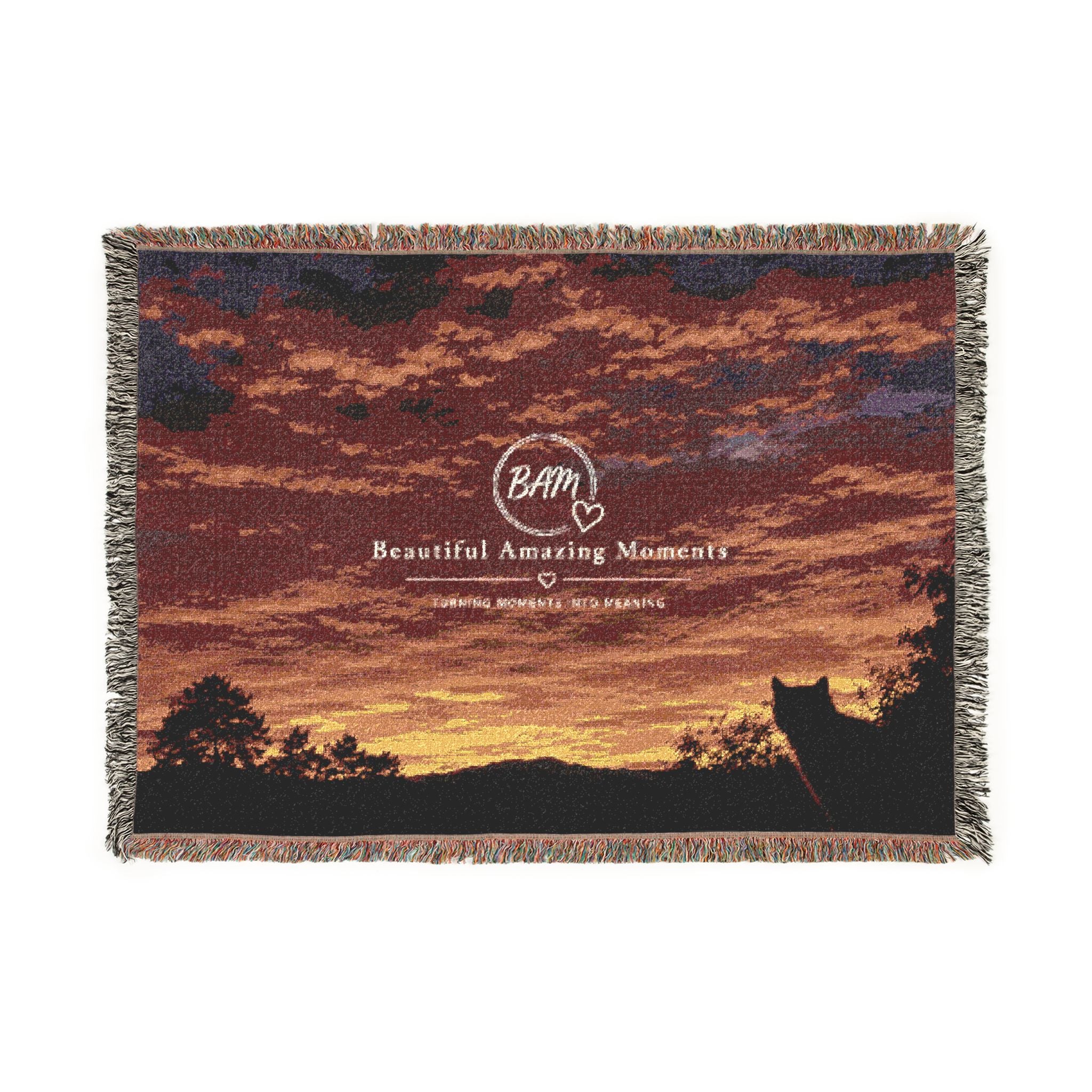BAM Sunset Reflections – Woven Throw BlanketWoven Blanket