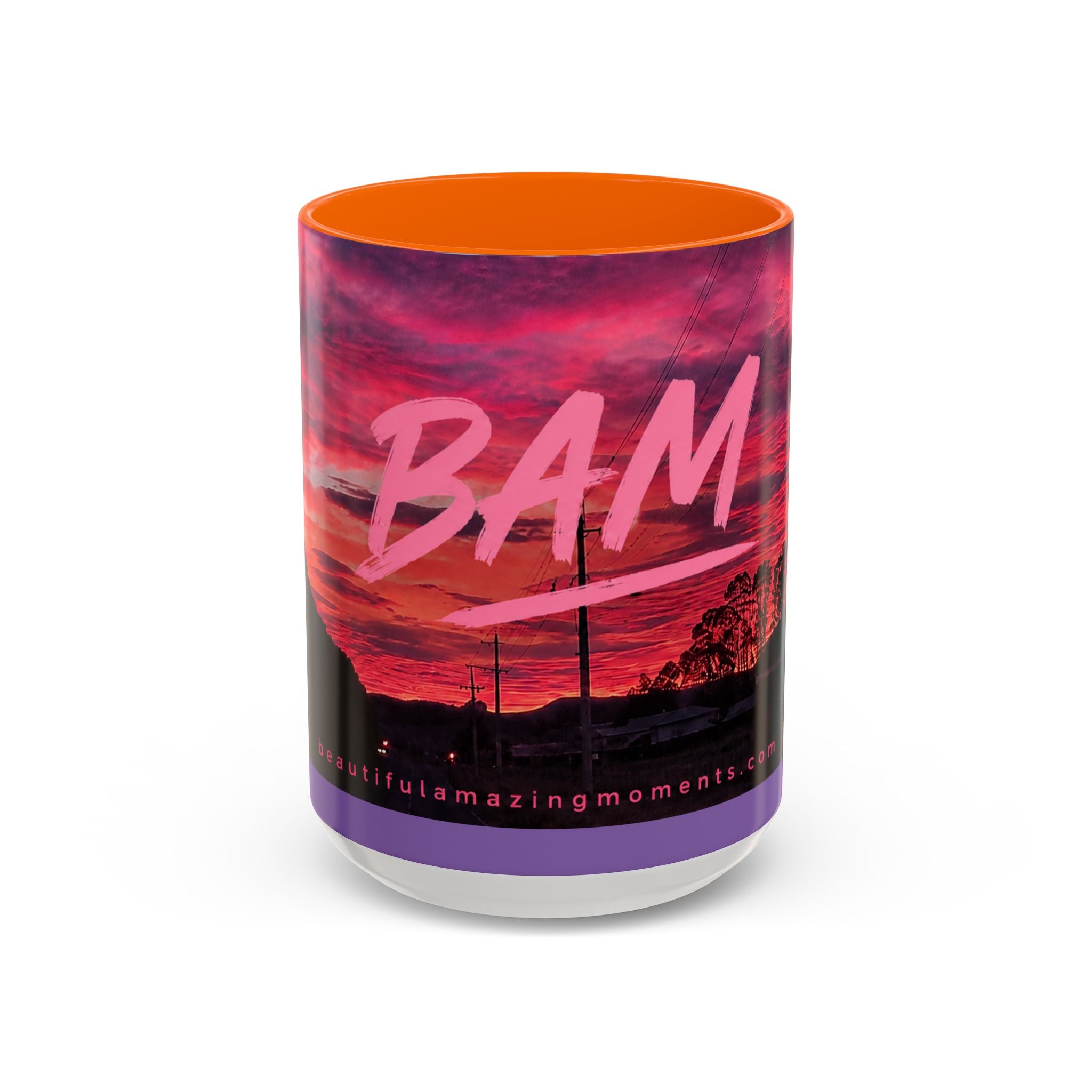 Bam Sunset Road Mug  .Moments That Matter.