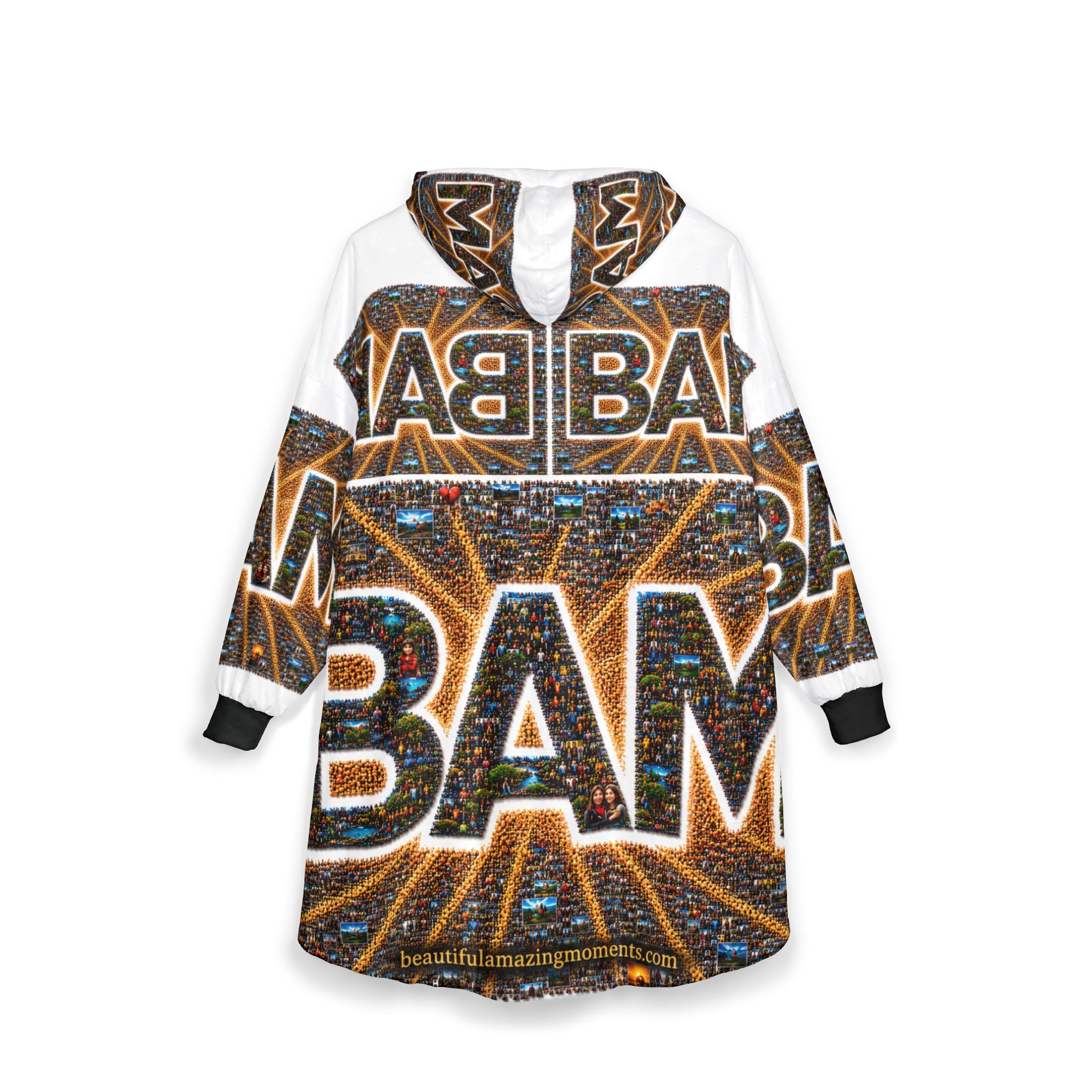 BAM – Wrapped in the Moment | Unisex Hooded BlanketUnisex Hooded Blanket