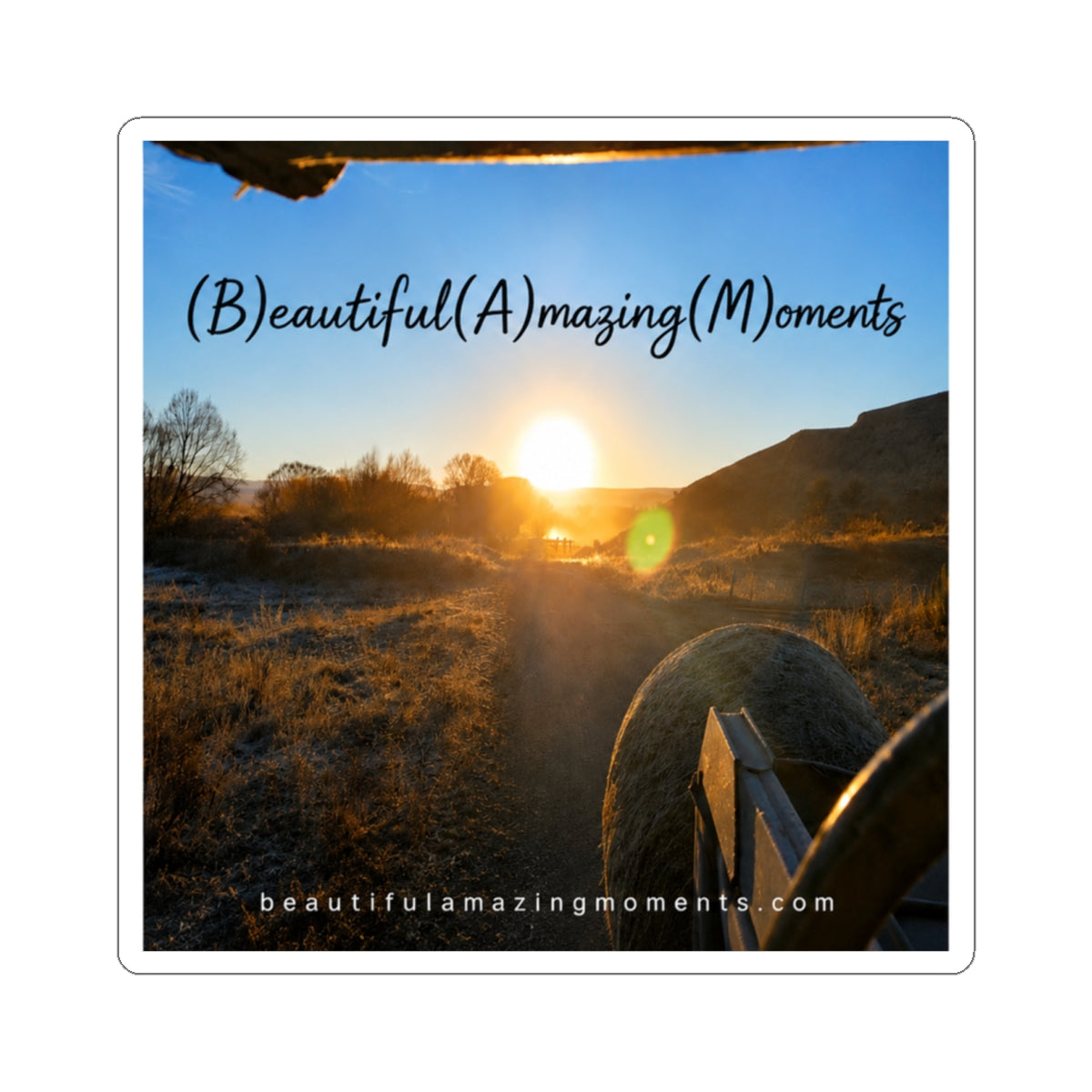 BAM Sunrise Reflection – Kiss-Cut StickerKiss-Cut Stickers