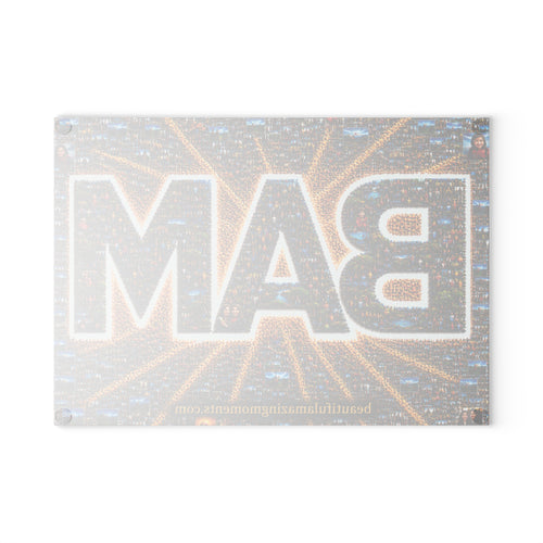 .BAM Photomosaic Glass Cutting Board – Beautiful Amazing MomentsGlass Cutting Board