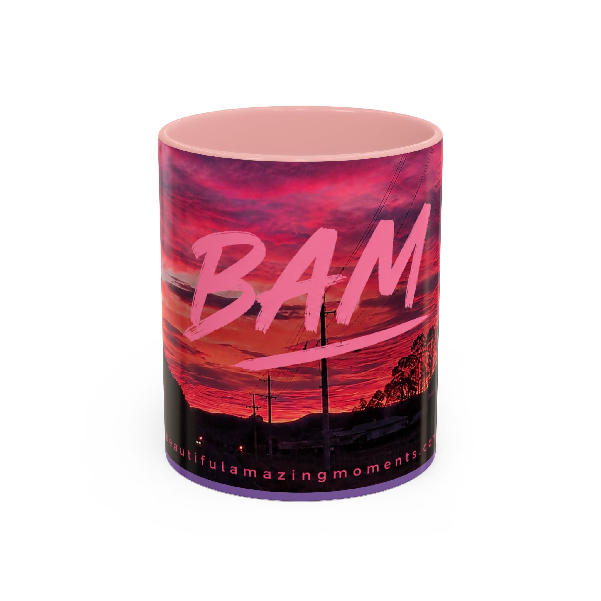 Bam Sunset Road Mug  .Moments That Matter.