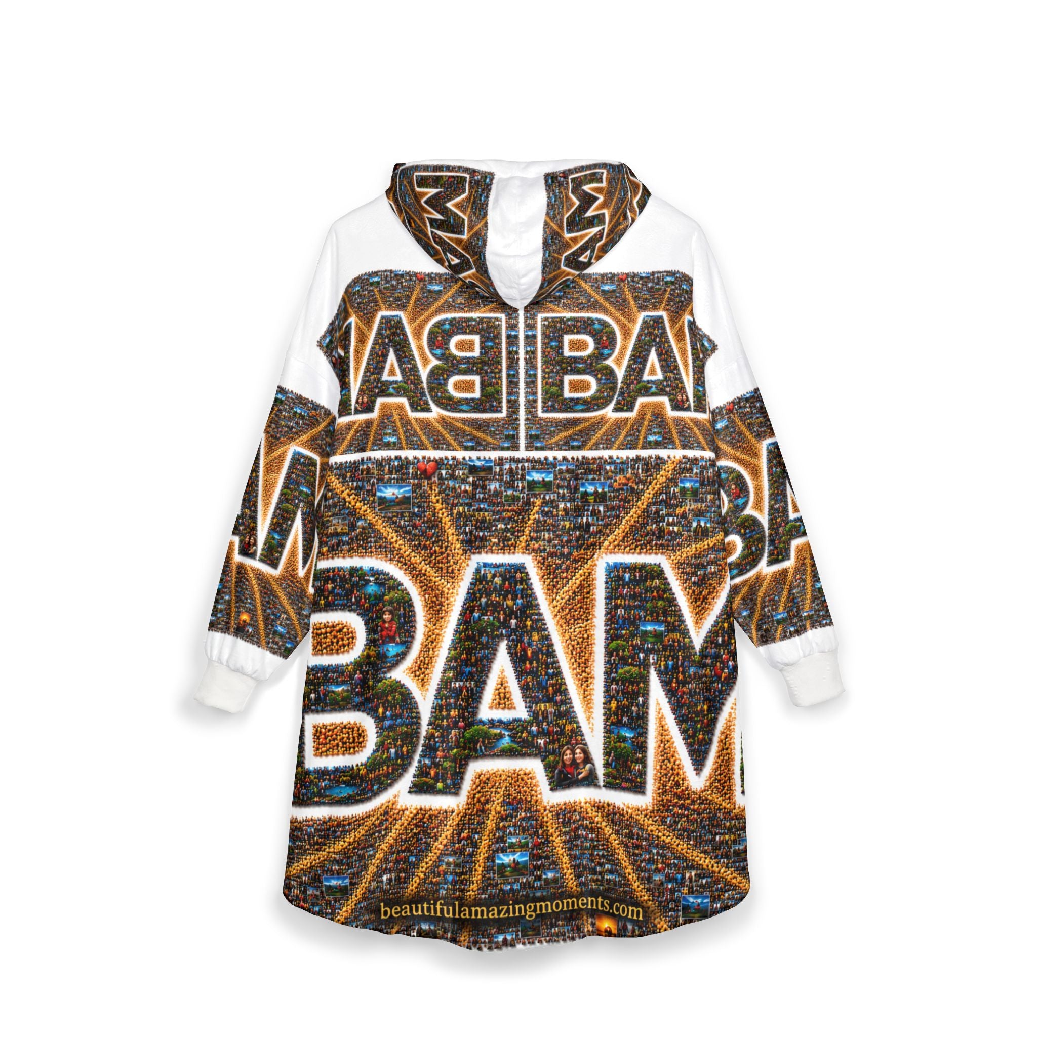 BAM – Wrapped in the Moment | Unisex Hooded BlanketUnisex Hooded Blanket