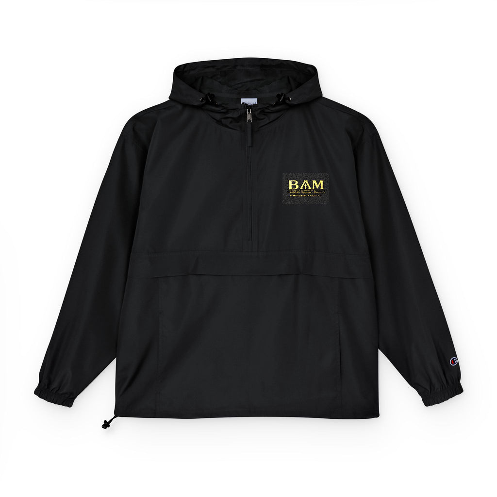 BAM Mosaic Lightweight Champion® Packable Jacket – Black | Beautiful Amazing MomentsChampion Unisex Packable Anorak Jacket