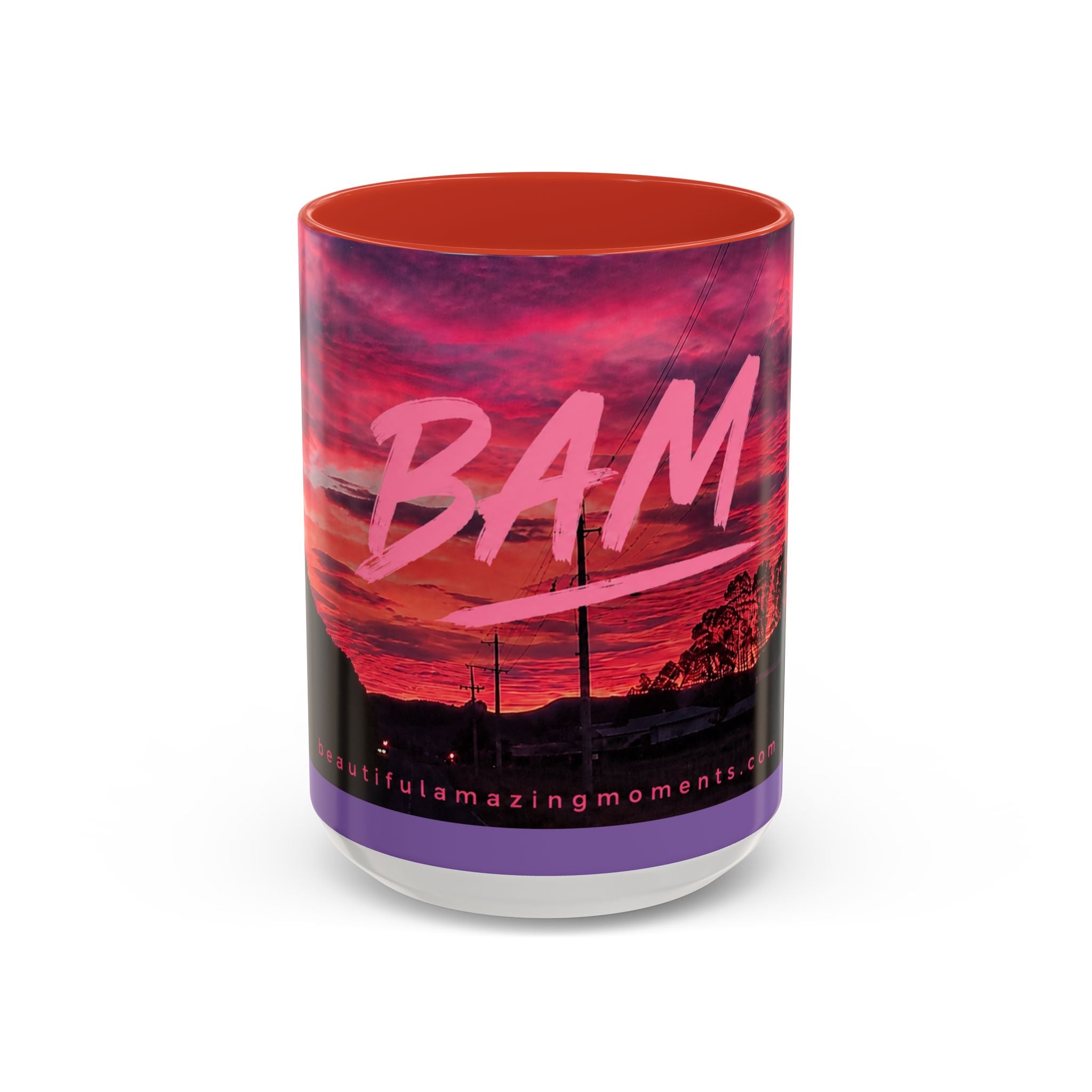 Bam Sunset Road Mug  .Moments That Matter.