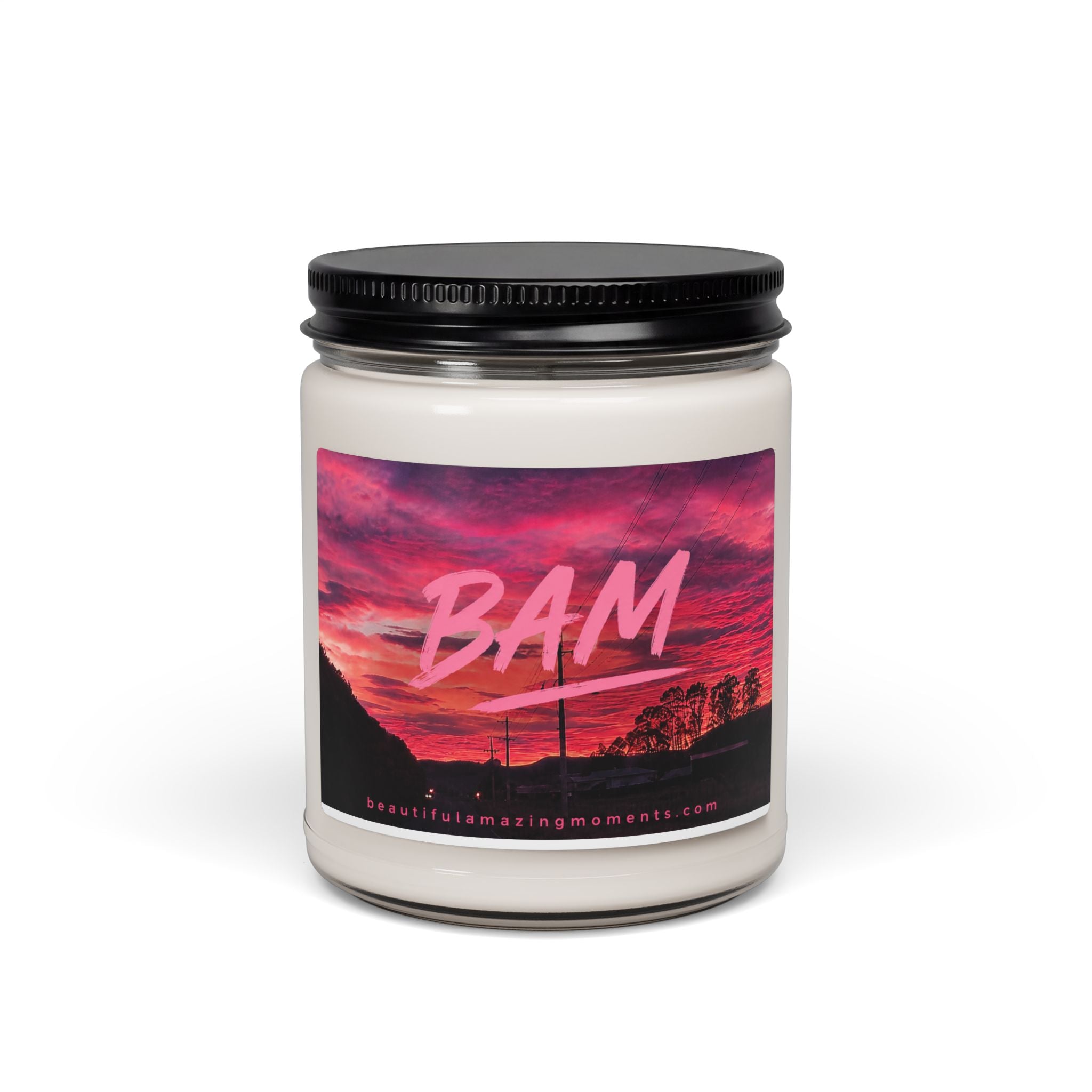 calming soy candle inspired by beautiful skies and meaningful moments — bringing warmth and peace to any space.