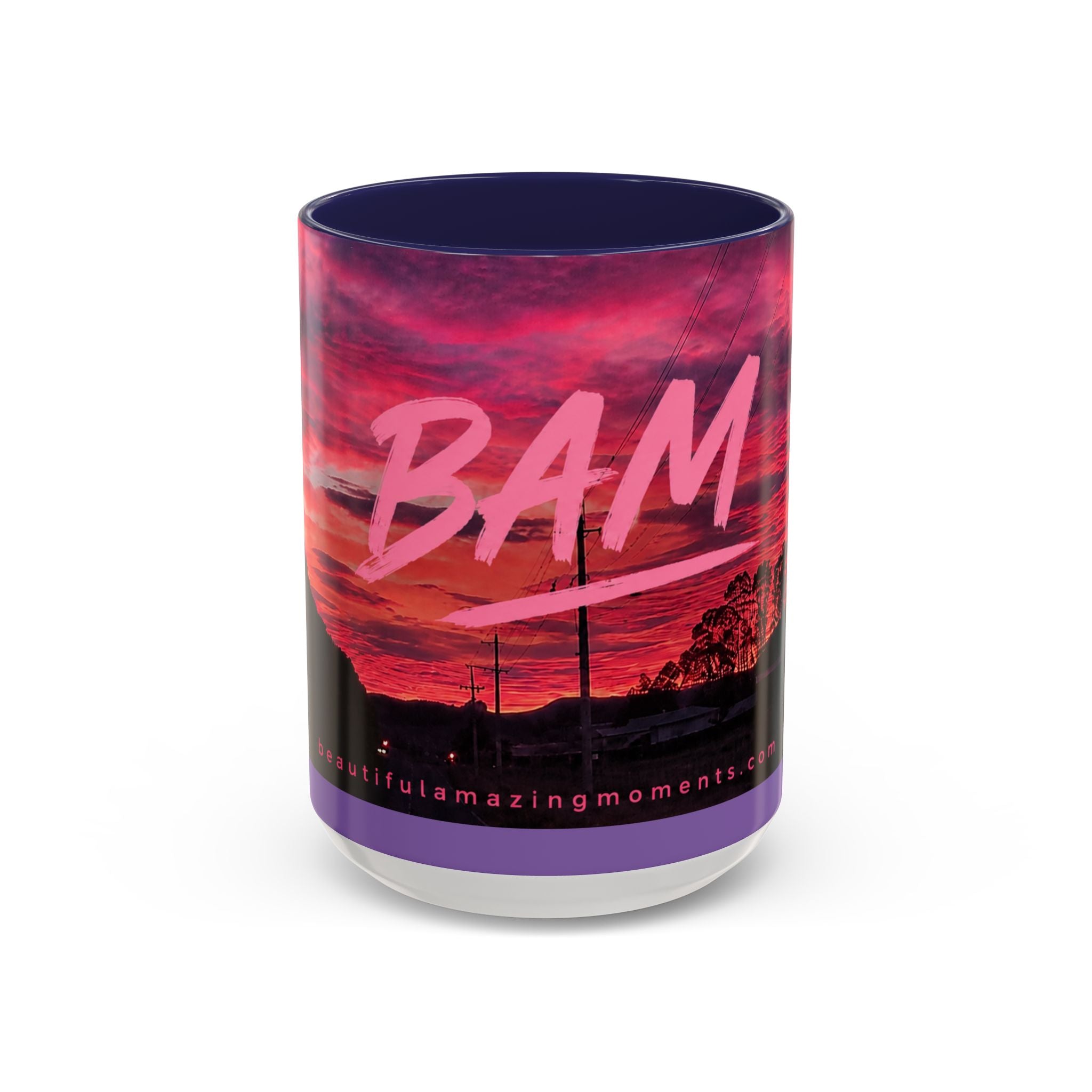 Bam Sunset Road Mug  .Moments That Matter.