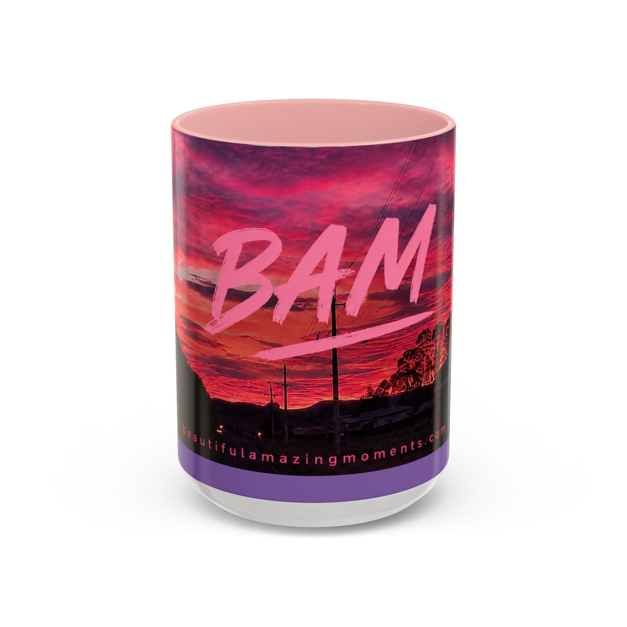 Bam Sunset Road Mug  .Moments That Matter.