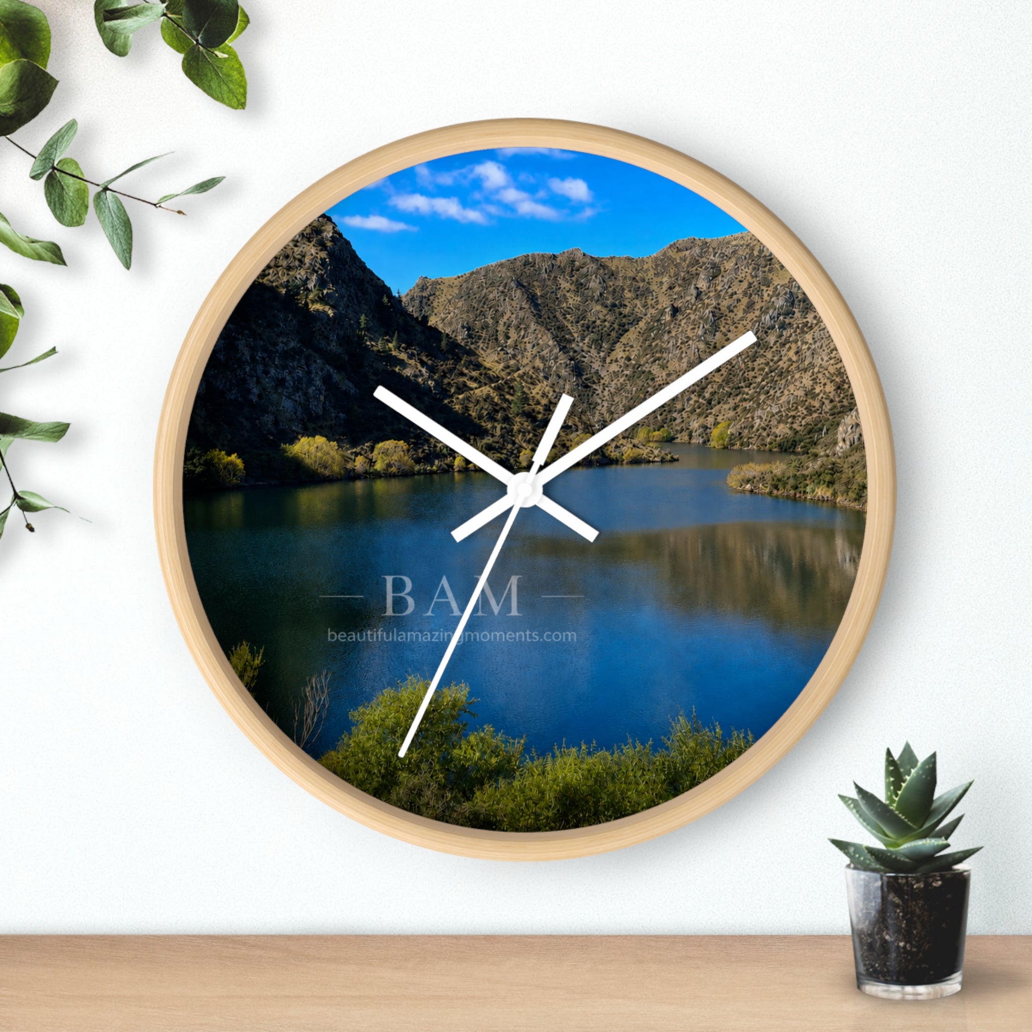 BAM – Time in the Moment | Wooden Wall Clock