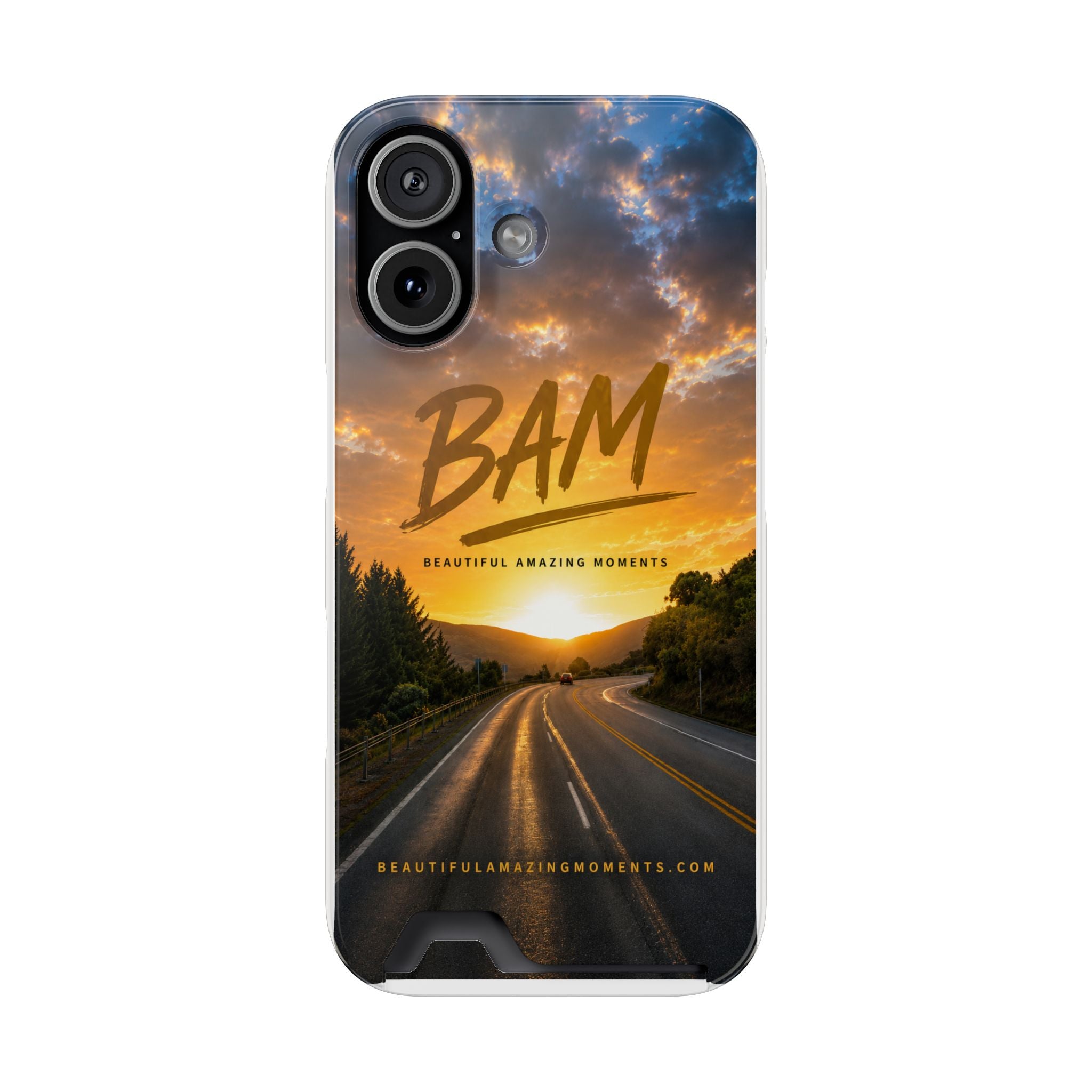 PhonRoad to Beautiful Amazing Moments – Tough Casee Case With Card Holder