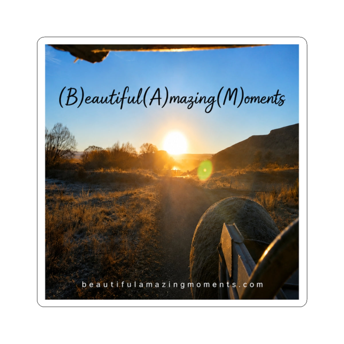 BAM Sunrise Reflection – Kiss-Cut StickerKiss-Cut Stickers