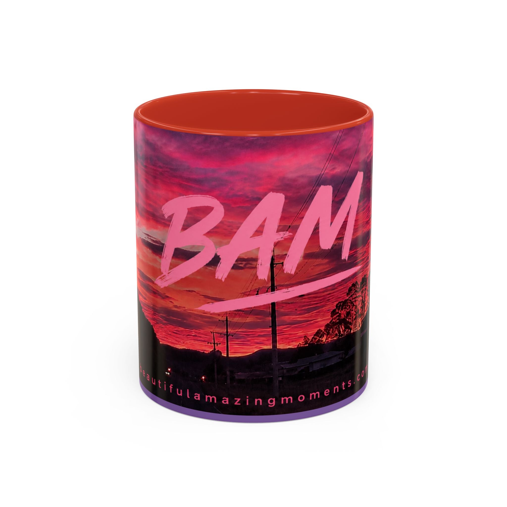 Bam Sunset Road Mug  .Moments That Matter.