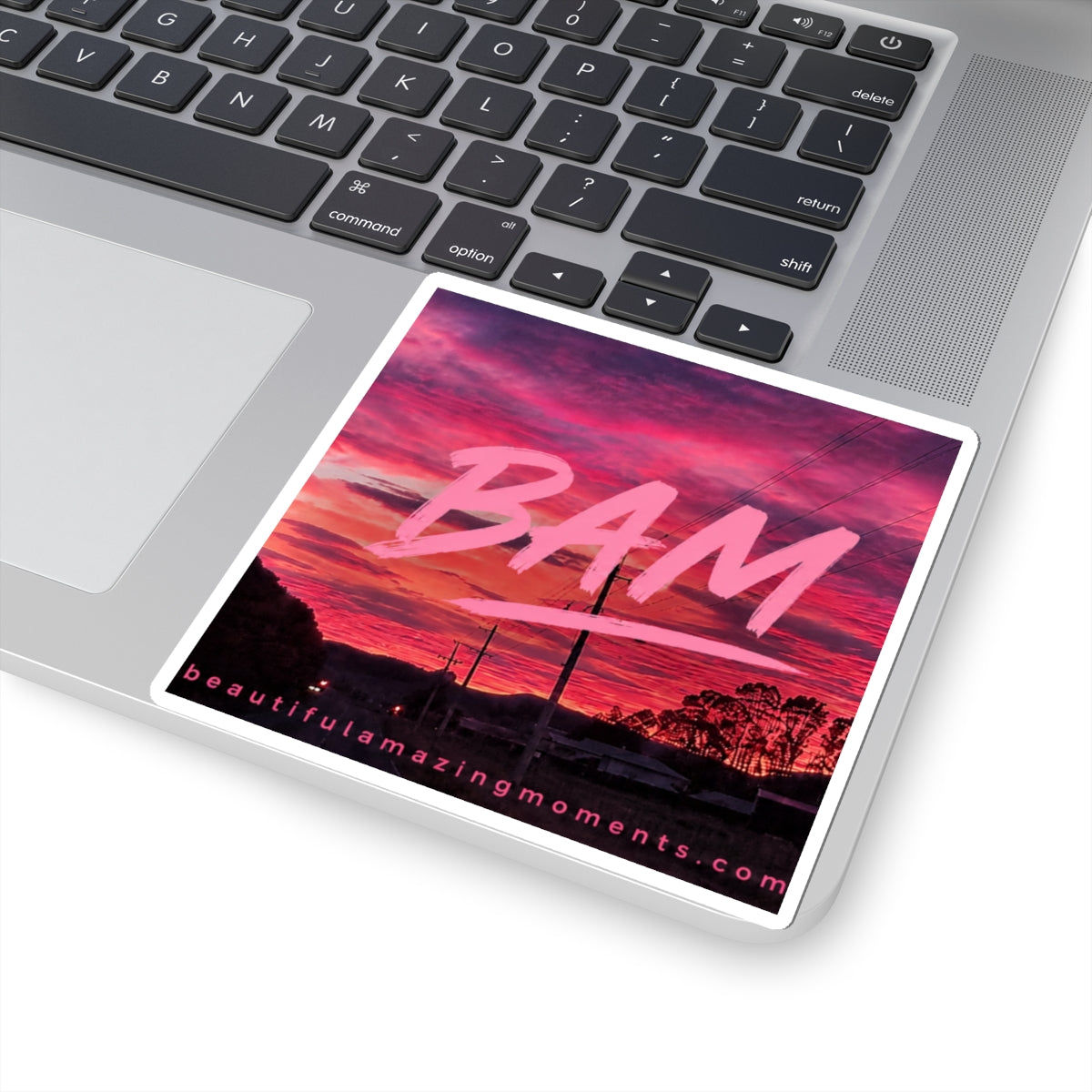 A BAM sticker inspired by beautiful skies, nature, and the moments that matter.