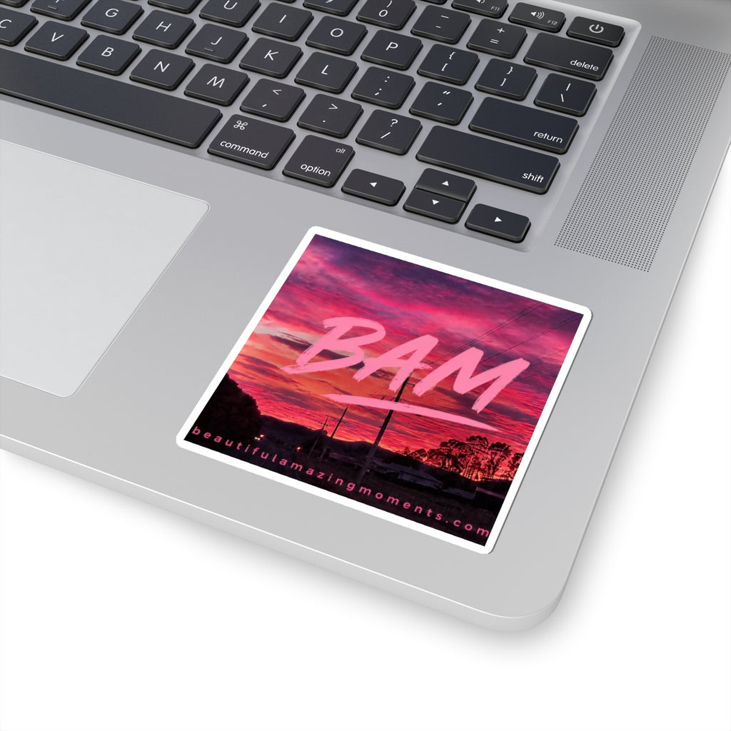 A BAM sticker inspired by beautiful skies, nature, and the moments that matter.