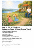 How to talk to kids about substance abuse (without scarring them)